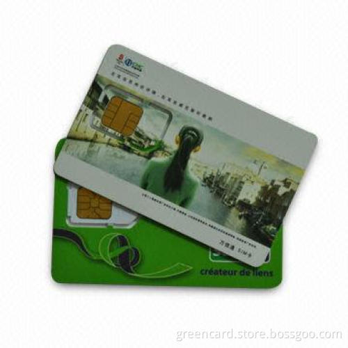 GSM SIM Cards with High Performance IC, Made of ABS/PVC Material